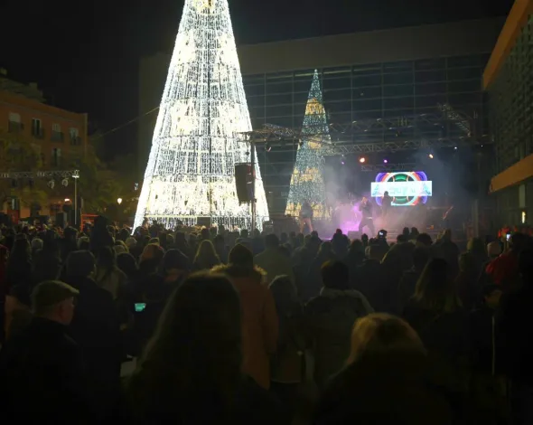 Encendido luces navidad