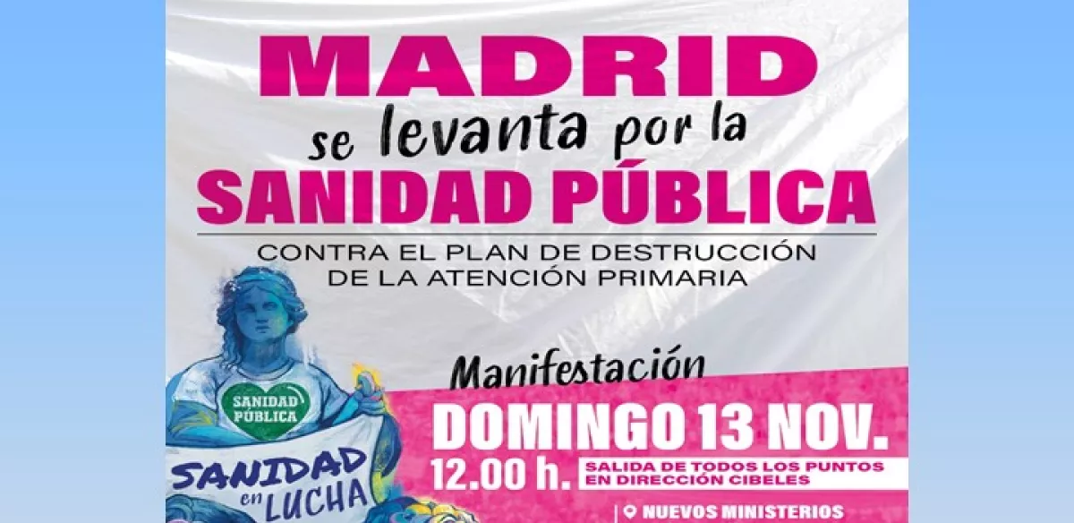 Manifestación 13 noviembre sanidad
