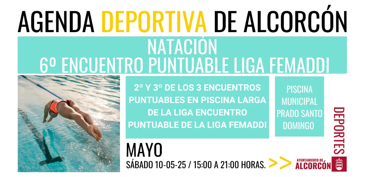 NATACIÓN/ 6º ENCUENTRO PUNTUABLE LIGA FEMADDI