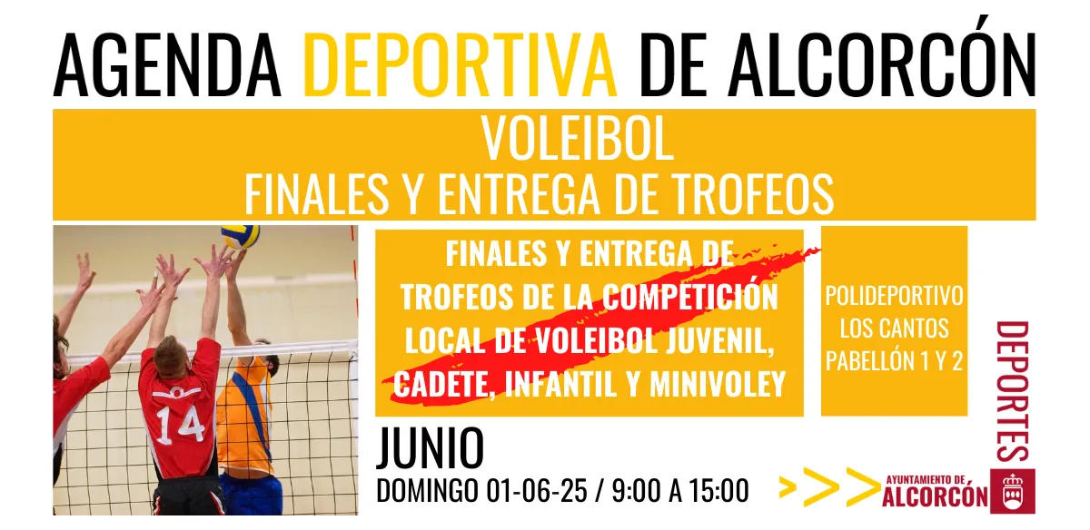 VOLEIBOL/ FINALES Y ENTREGA DE TROFEOS JJ.DD.MM