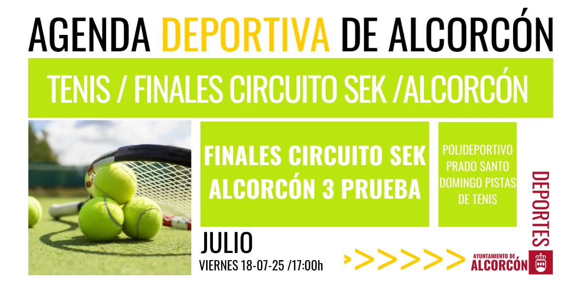 TENIS / FINALES CIRCUITO SEK –ALCORCÓN 
