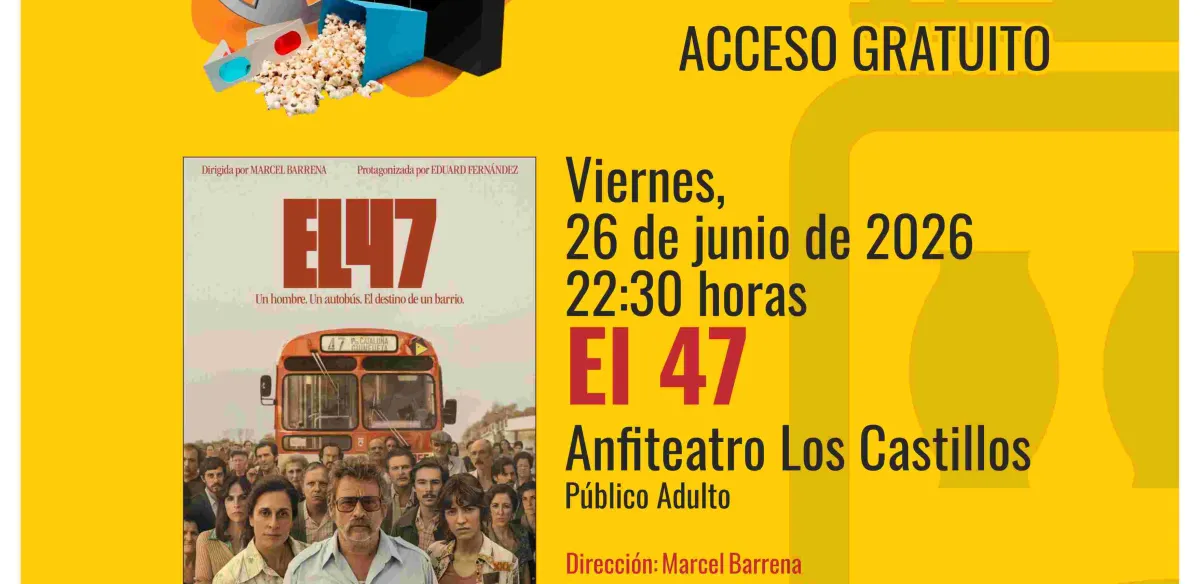 CINE DE VERANO: EL 47.  Viernes 26 de junio.  22:30h