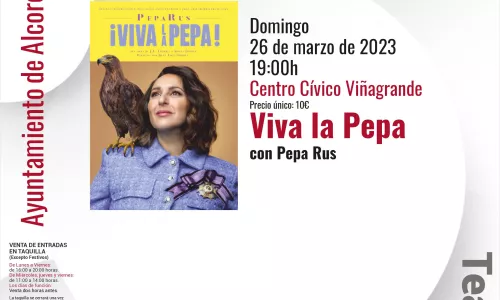  “VIVA LA PEPA” con PEPA RUS.  DOMINGO 26 DE MARZO  