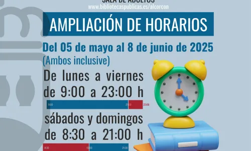 AMPLIACION HORARIO DE BIBLIOTECAS