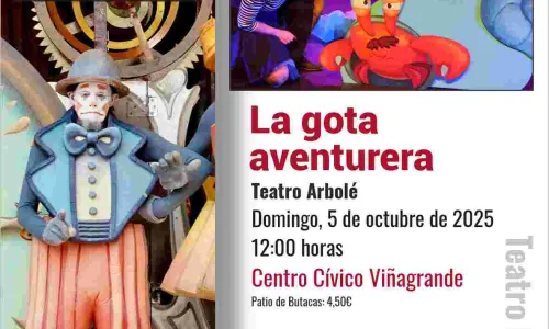 TEATRO INFANTIL: La gota aventurera. Teatro Arbolé 