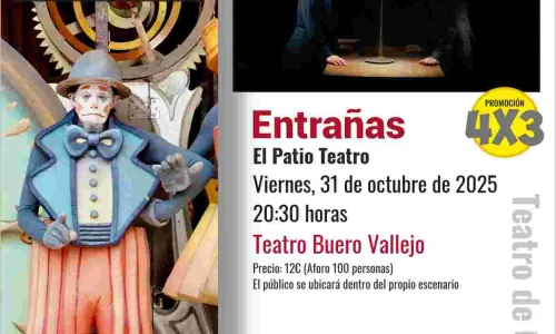 Entrañas. El Patio Teatro  Viernes 31 de octubre. 20:30h